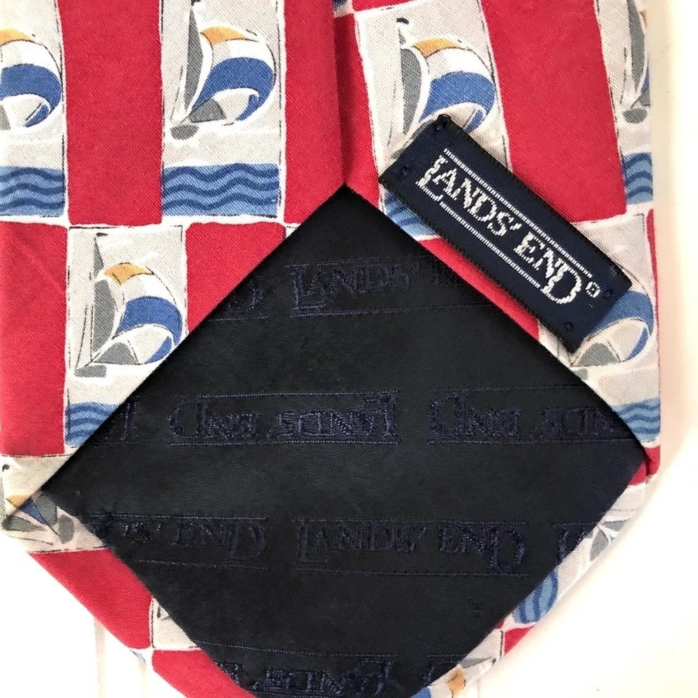 Set of 2 Sailing Ties Lands’ End Long